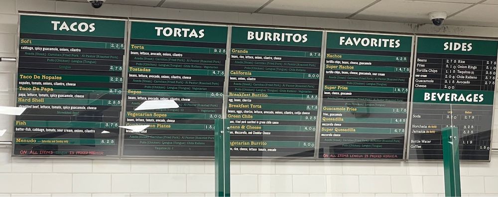 Menu - King Torta